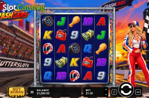 Скрин2. Crash Cars слот