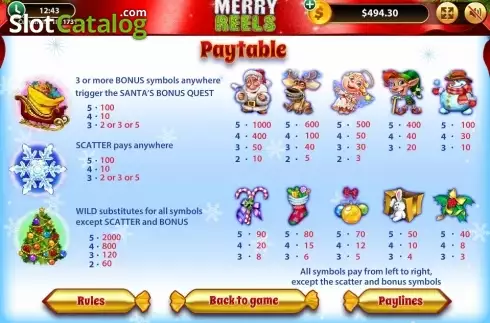 Скрин4. Merry Reels слот