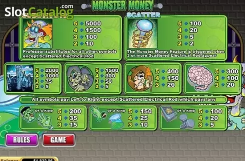 Скрин2. Monster Money слот
