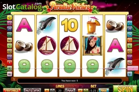 Скрин2. Paradise Riches слот