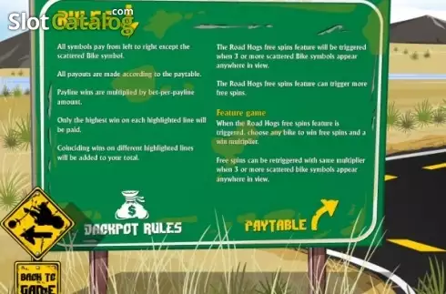 Скрин5. Road Hogs слот