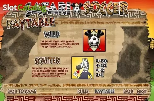 Скрин3. Safari Soccer слот
