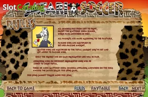 Скрин6. Safari Soccer слот