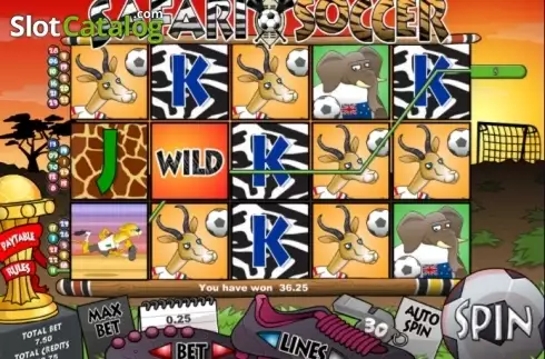 Скрин2. Safari Soccer слот
