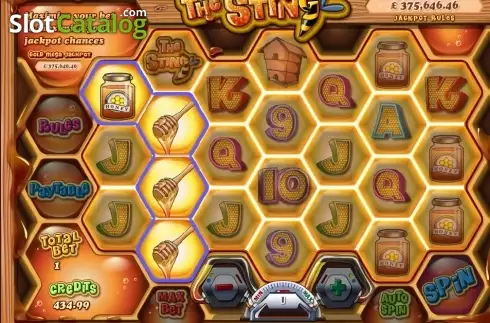 Скрин4. The Sting слот