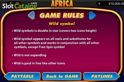 Скрин5. Africa (bwin.party) слот