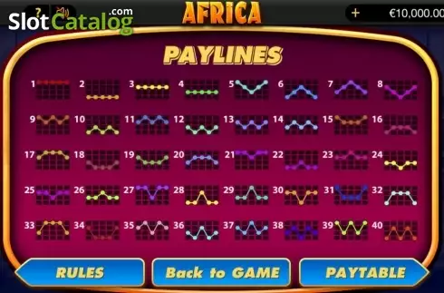 Скрин6. Africa (bwin.party) слот