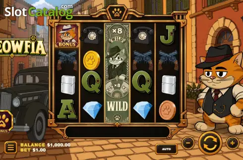 Скрин2. Meowfia (Caramel Games) слот