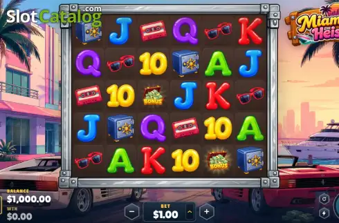 Скрин2. Miami Heist слот