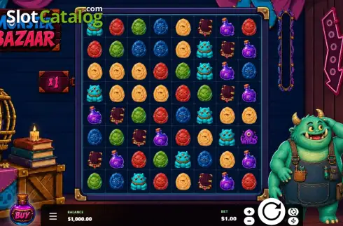 Скрин2. Monster Bazaar слот