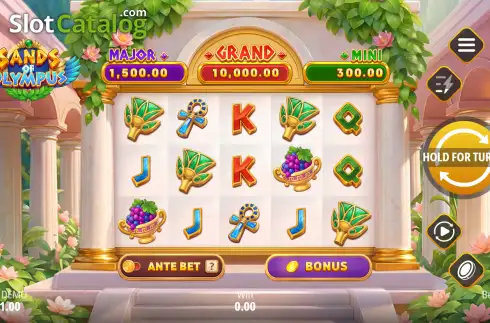 Скрин2. Sands of Olympus: Hold and Win слот