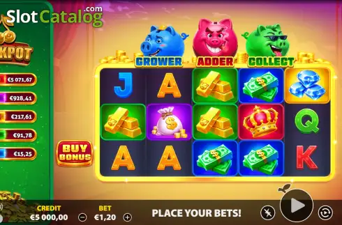 Скрин2. 3 Greedy Piggy Pots слот