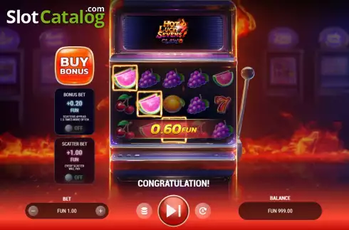 Скрин3. Hot Lucky Sevens Claw слот