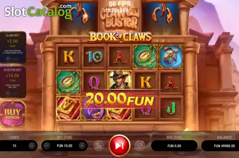 Скрин3. Book of Claws слот