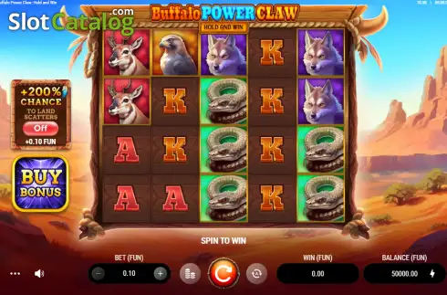 Скрин2. Buffalo Power Claw: Hold and Win слот