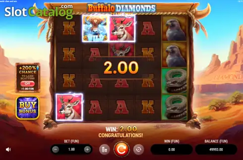 Скрин3. Buffalo Diamonds: Claw and Win слот
