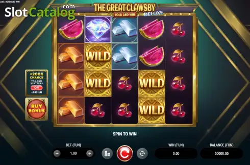 Скрин2. The Great Clawsby Deluxe: Hold and Win слот