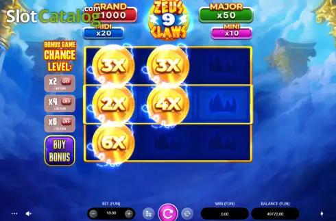 Скрин2. Zeus Claws слот