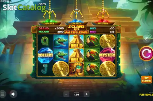 Скрин2. 3 Claws of Aztec Fire: Hold & Win слот