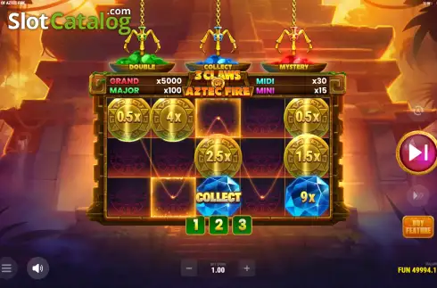 Скрин3. 3 Claws of Aztec Fire: Hold & Win слот