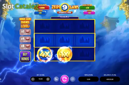 Скрин2. Zeus Claws: Eternal Win слот
