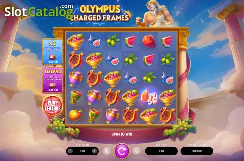 Скрин2. Olympus: Charged Frames слот