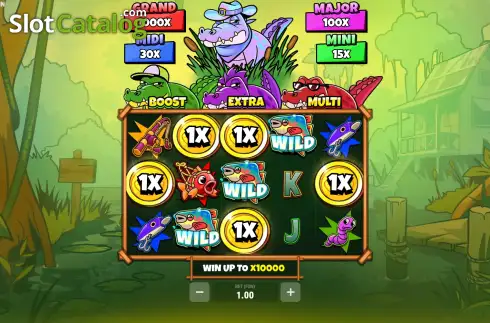 Скрин2. 4 Golden Gators: Hold&Win слот