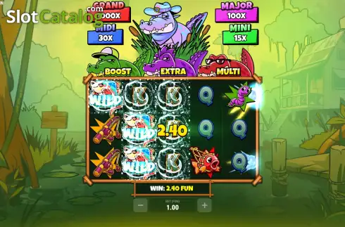 Скрин3. 4 Golden Gators: Hold&Win слот