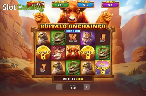 Скрин2. Buffalo Unchained слот