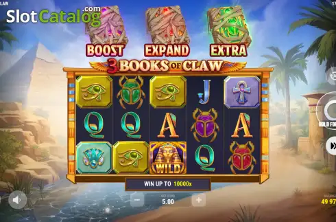 Скрин2. 3 Books of Claw слот