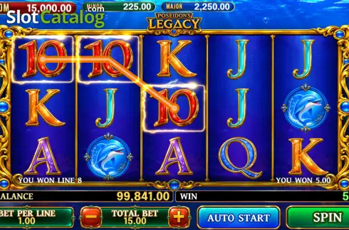 Скрин3. Poseidon Legacy слот