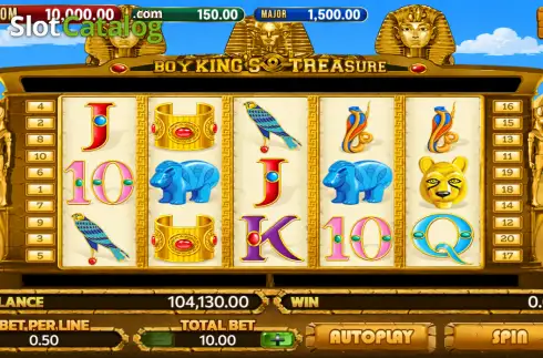 Скрин3. Boy King Treasure (ClotPlay) слот