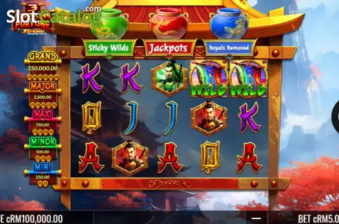 Скрин2. 3 Kingdoms of Fortune (ClotPlay) слот