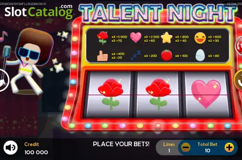 Скрин2. Talent Night слот