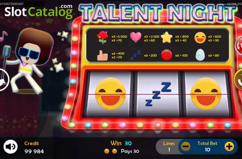 Скрин3. Talent Night слот