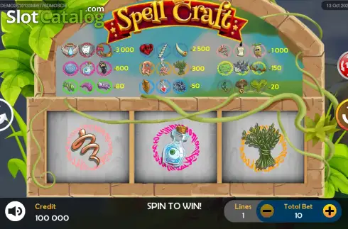 Скрин2. Spell Craft слот