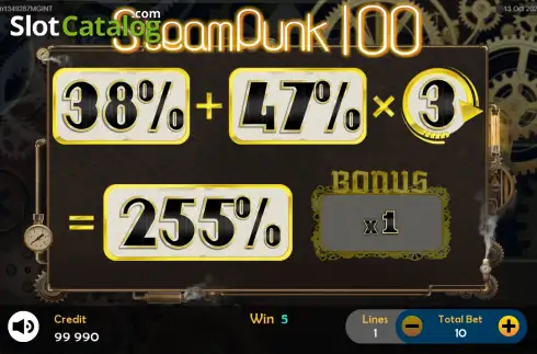 Скрин3. Steampunk 100 слот
