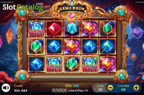 Скрин3. Gems Rush (ClotPlay) слот