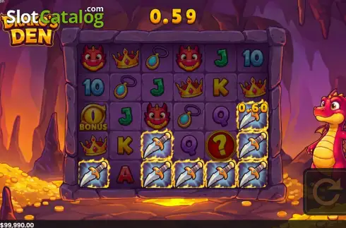 Скрин3. Drako's Den слот