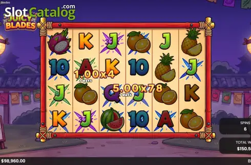 Скрин3. Juicy Blades слот