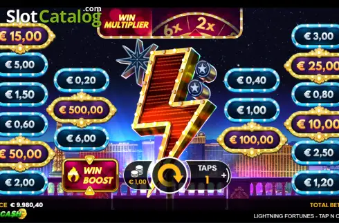 Скрин2. Lightning Fortunes - Tap n Cash слот