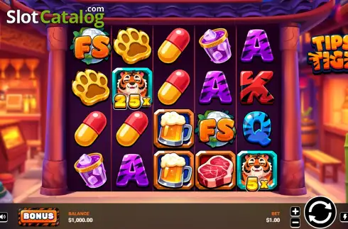 Скрин2. Tipsy Tiger слот