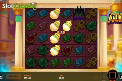 Скрин3. Coins of Anubis слот
