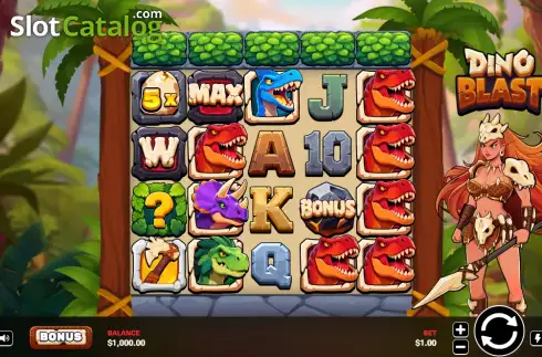 Скрин2. Dino Blast слот
