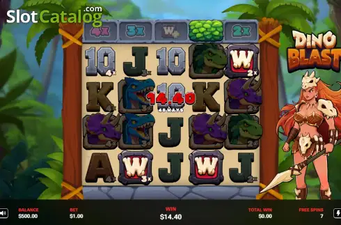 Скрин3. Dino Blast слот