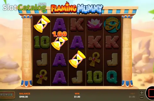 Скрин3. Flaming Mummy слот
