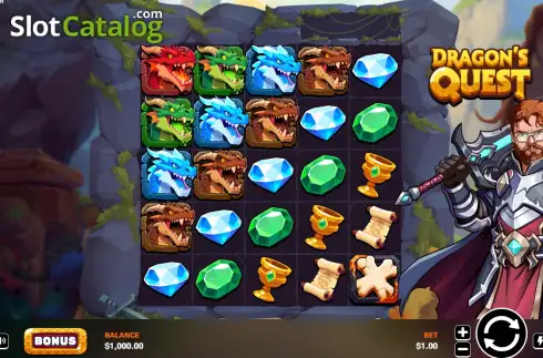 Скрин2. Dragons Quest слот