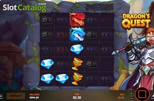 Скрин3. Dragons Quest слот