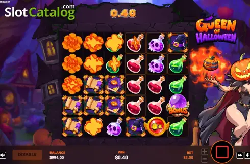 Скрин3. Queen of Halloween слот