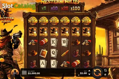 Скрин2. Western Wilds (Creative City) слот